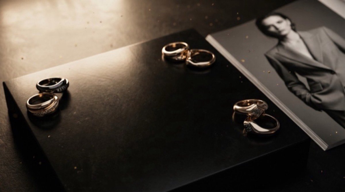 Luxury editorial background text spacer
